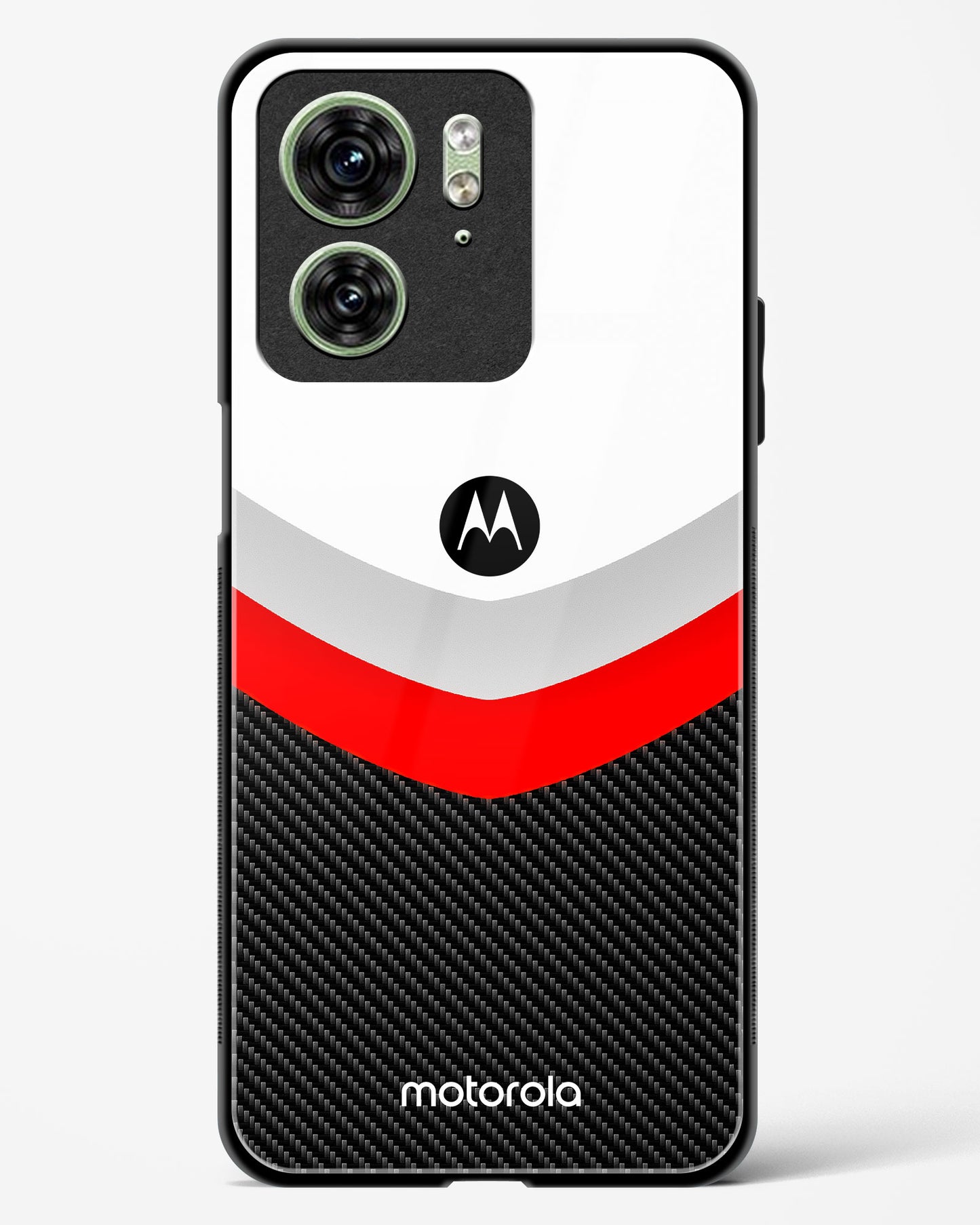 Abstract carbon Pattern Glass Phone Case-Motorola Edge 40