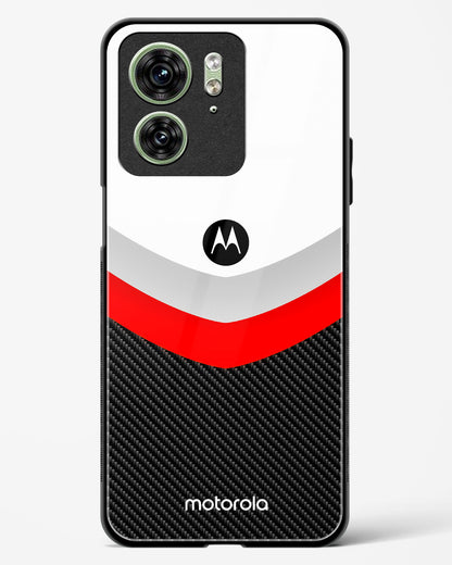 Abstract carbon Pattern Glass Phone Case-Motorola Edge 40