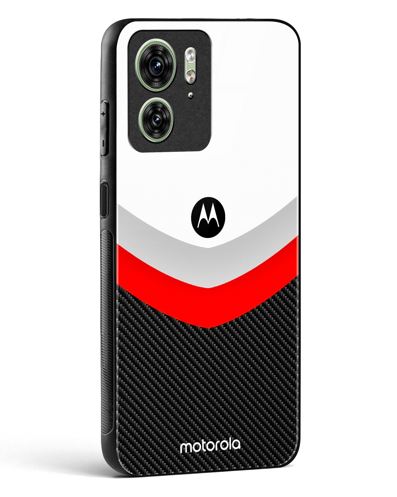 Abstract carbon Pattern Glass Phone Case-Motorola Edge 40