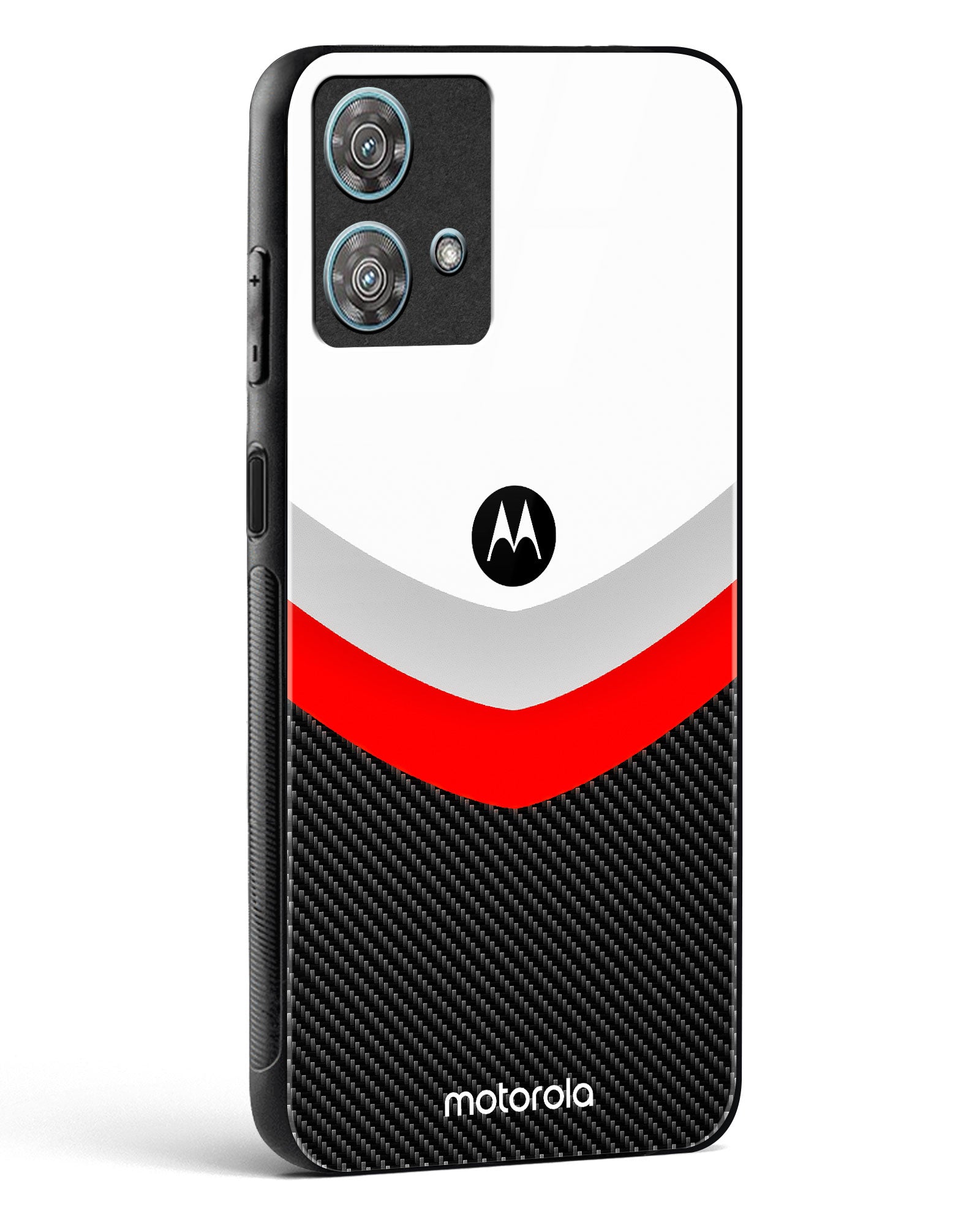 Abstract carbon Pattern Glass Phone Case-Motorola Edge 40 Neo