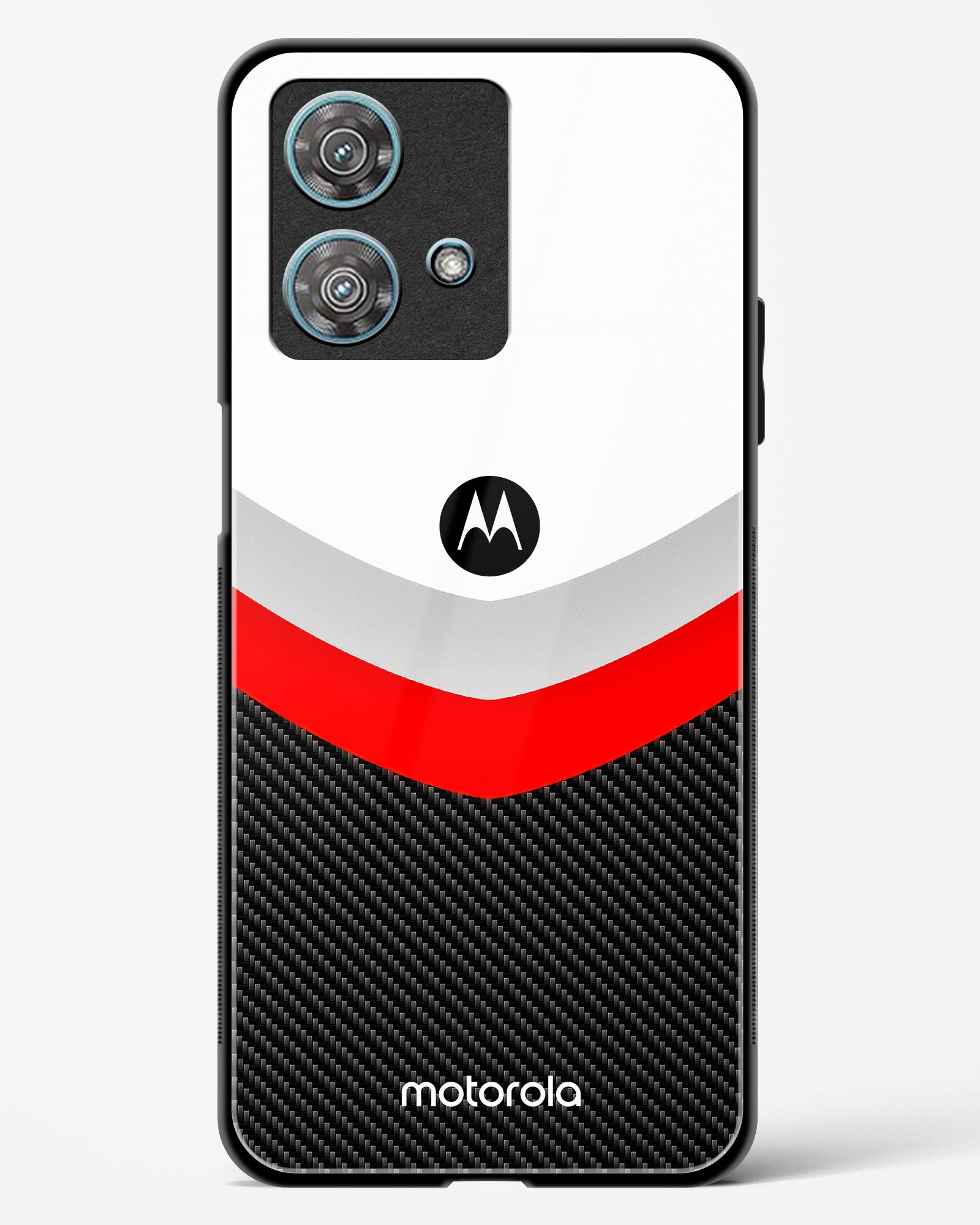 Abstract carbon Pattern Glass Phone Case-Motorola Edge 40 Neo