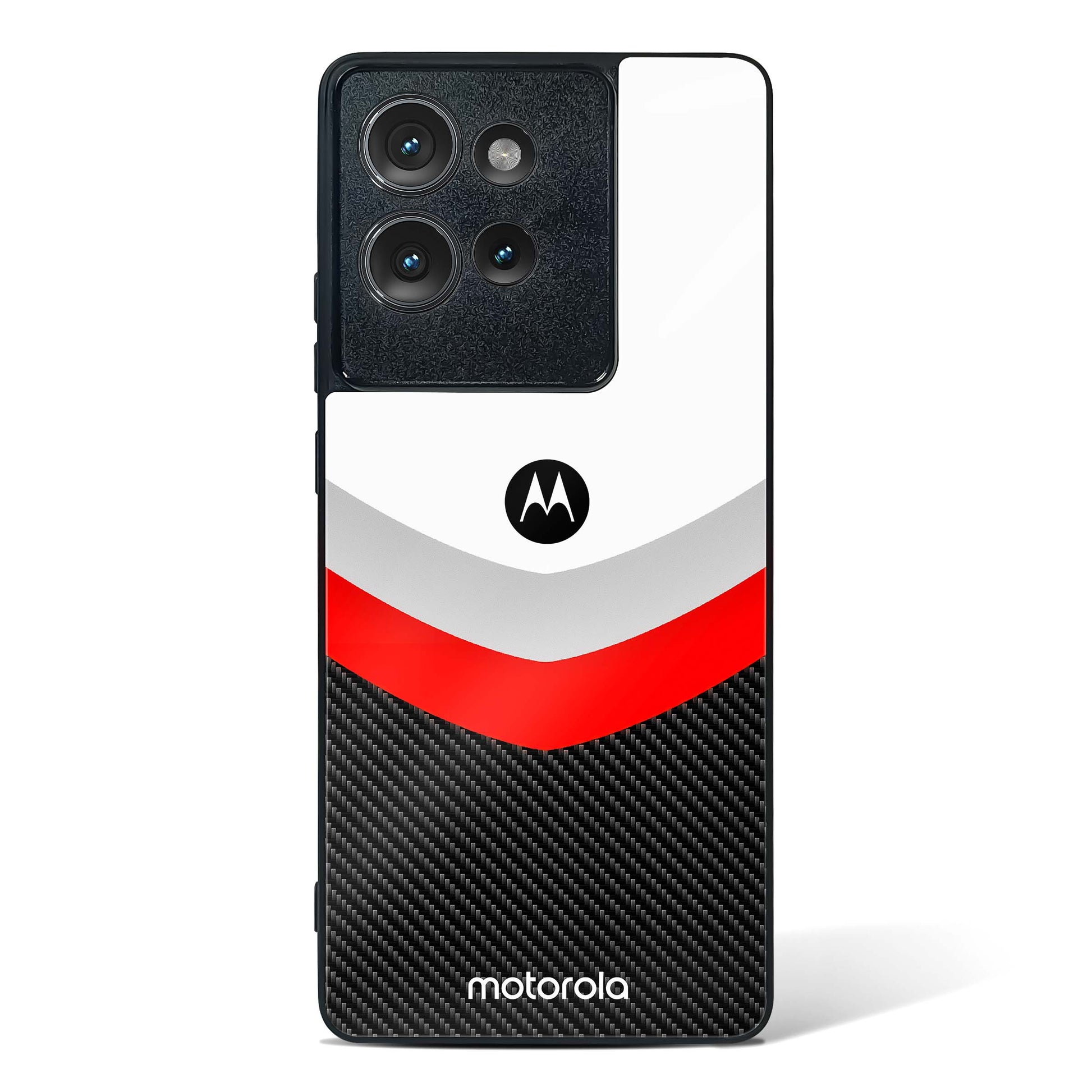 Abstract carbon Pattern Glass Phone Case-Motorola Edge 50
