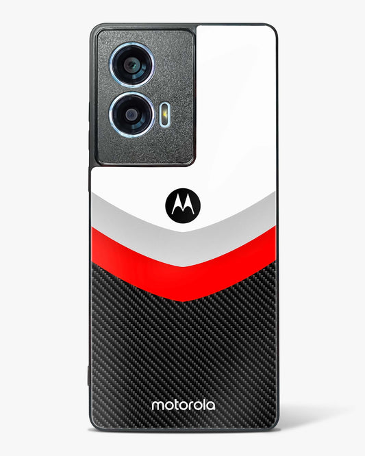 Abstract carbon Pattern Glass Phone Case-Motorola Edge 50 Fusion