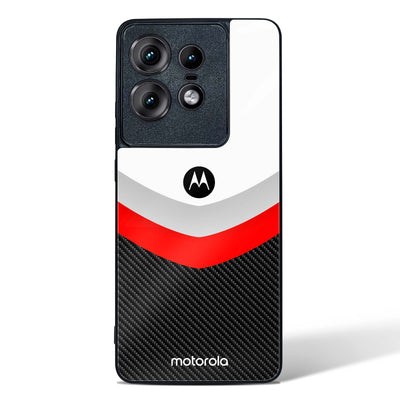 Abstract carbon Pattern Glass Phone Case (For all Motorola Models)