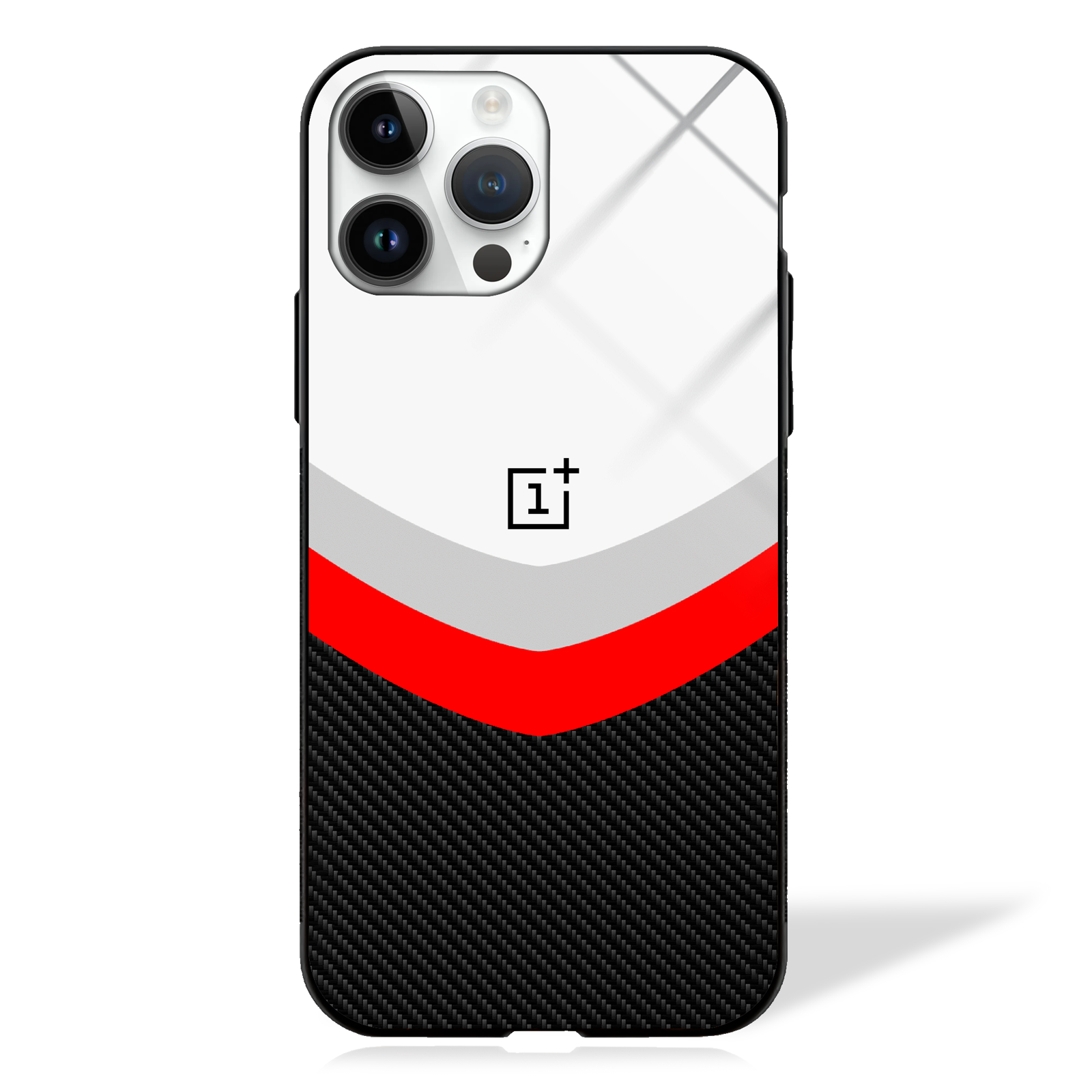 Abstract Carbon Fiber Pattern Glass Case (Customisable for all models) -  - MW Stuffs - 