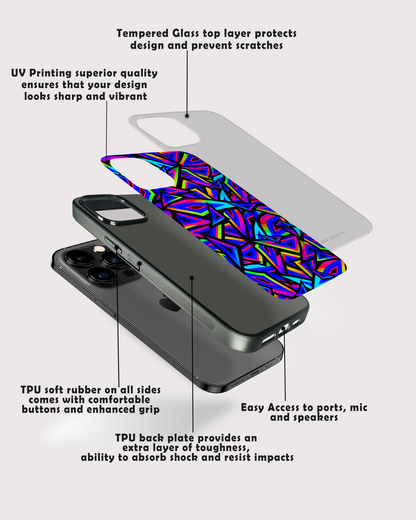 Abstract Pattern Glass Case -  - MW Stuffs - 