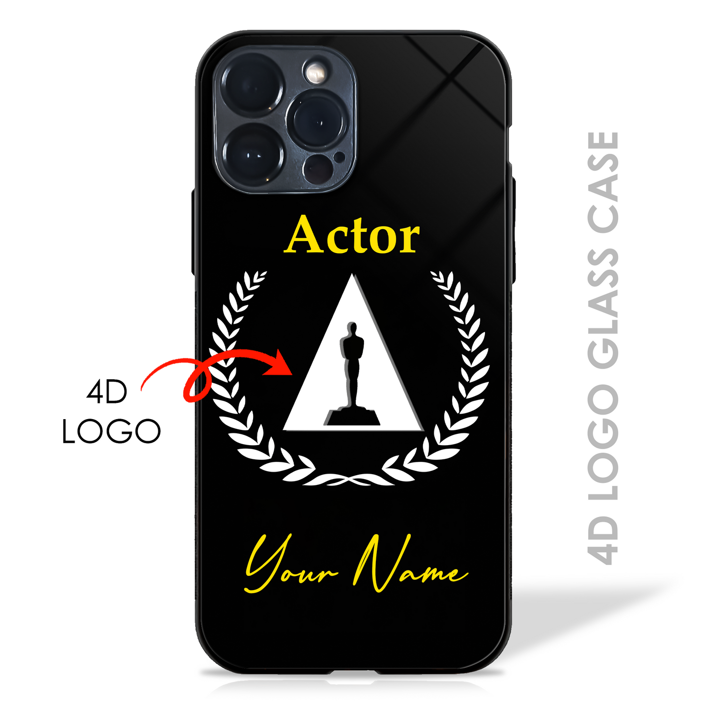 Your Name Dream Profession - 4D Logo Glass Case (20+ Professions)