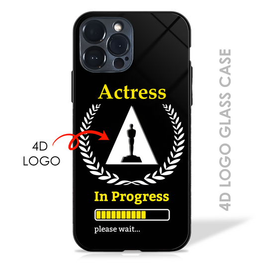 Actress in Progress - 4D Logo Glass Case