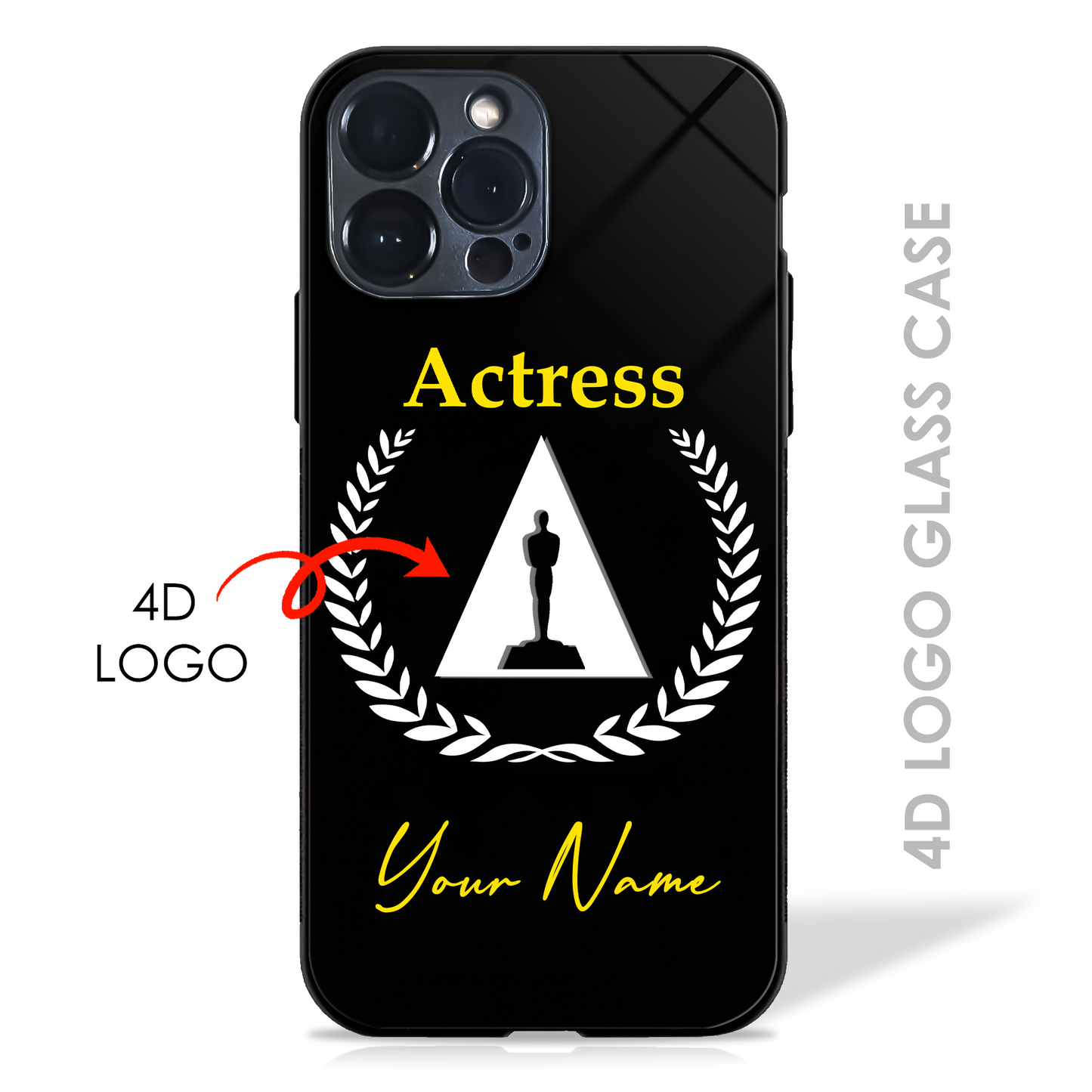 Your Name Dream Profession - 4D Logo Glass Case (20+ Professions)