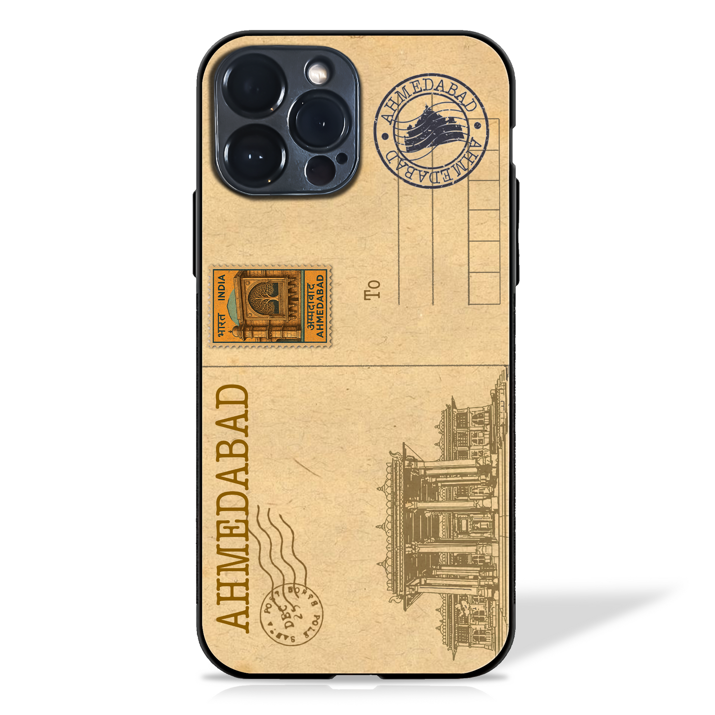 Indian Cities Postcard Glass Case (10 cities)