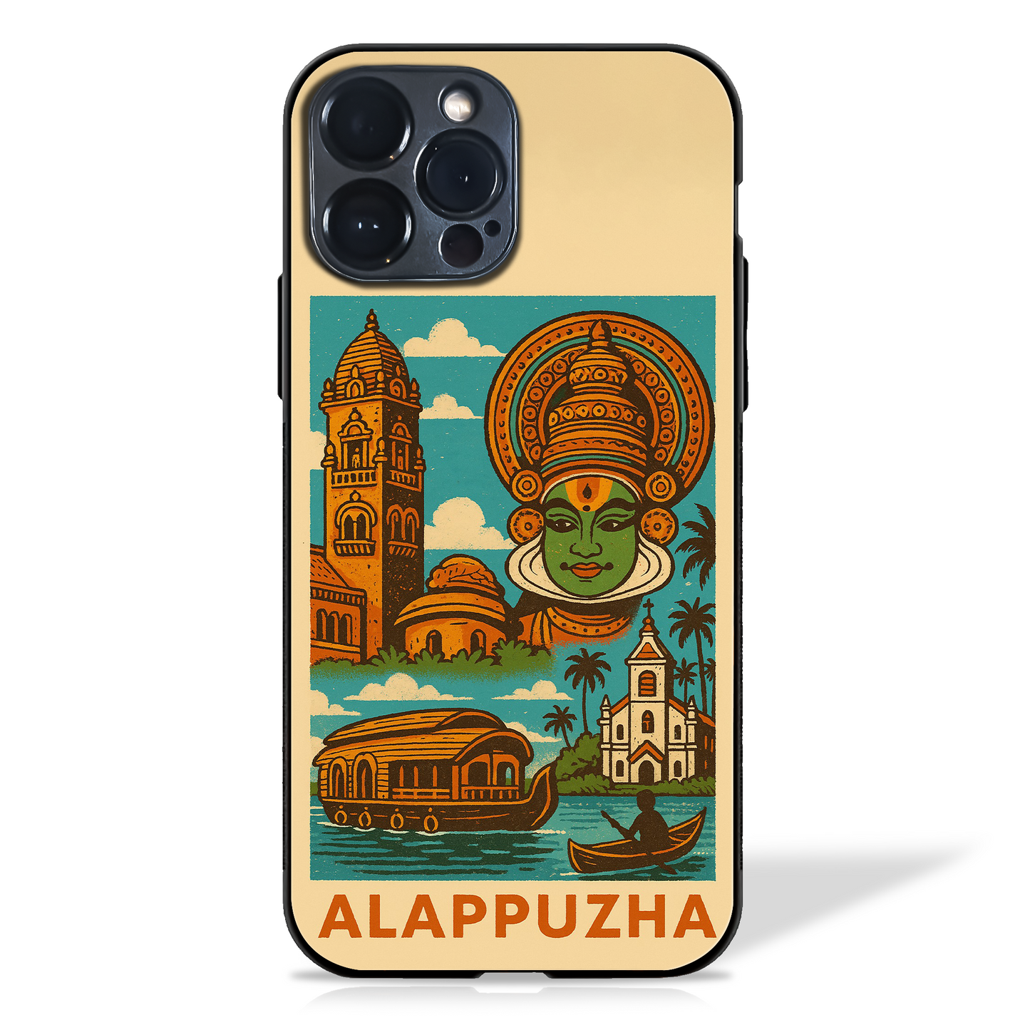 Iconic Cityscapes illustration Glass Case (18 cities)