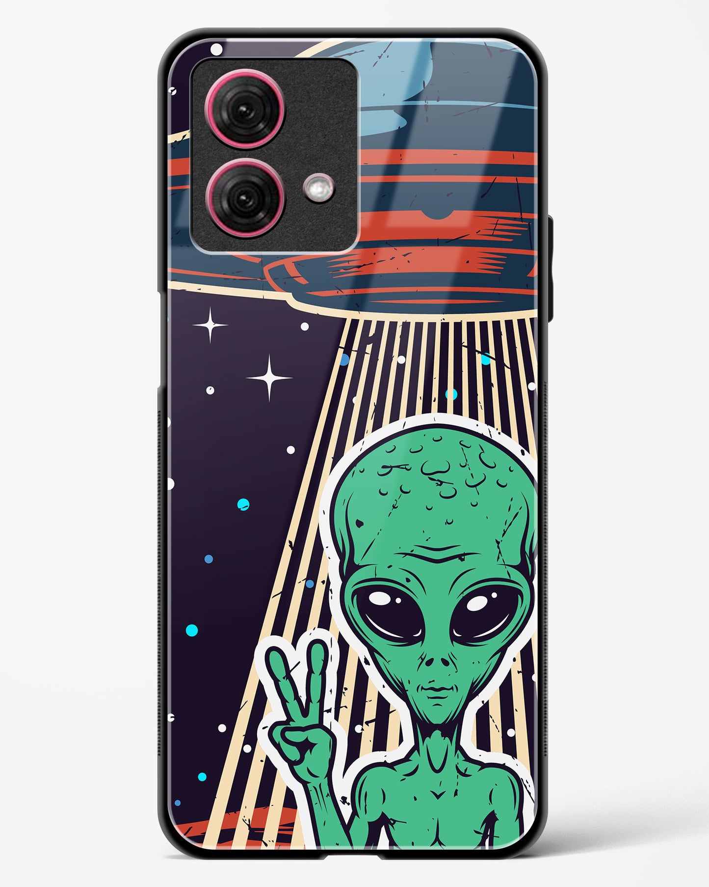 Alien Peace Glass Phone Case-Moto G84 5G