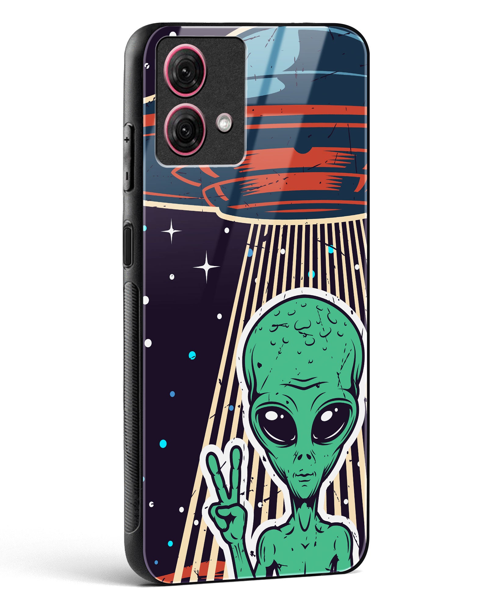 Alien Peace Glass Phone Case-Moto G84 5G