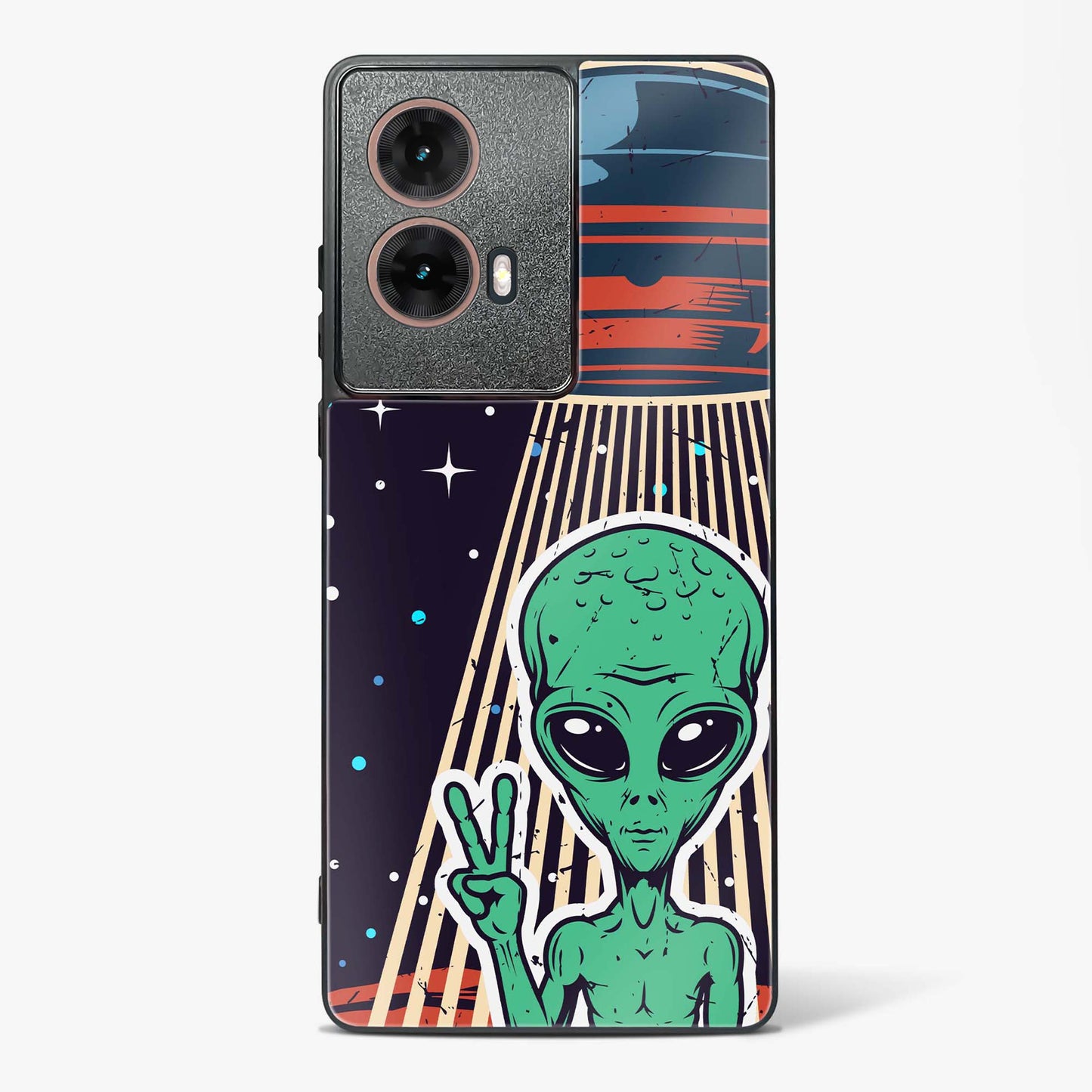 Alien Peace Glass Phone Case-Moto G85 5G