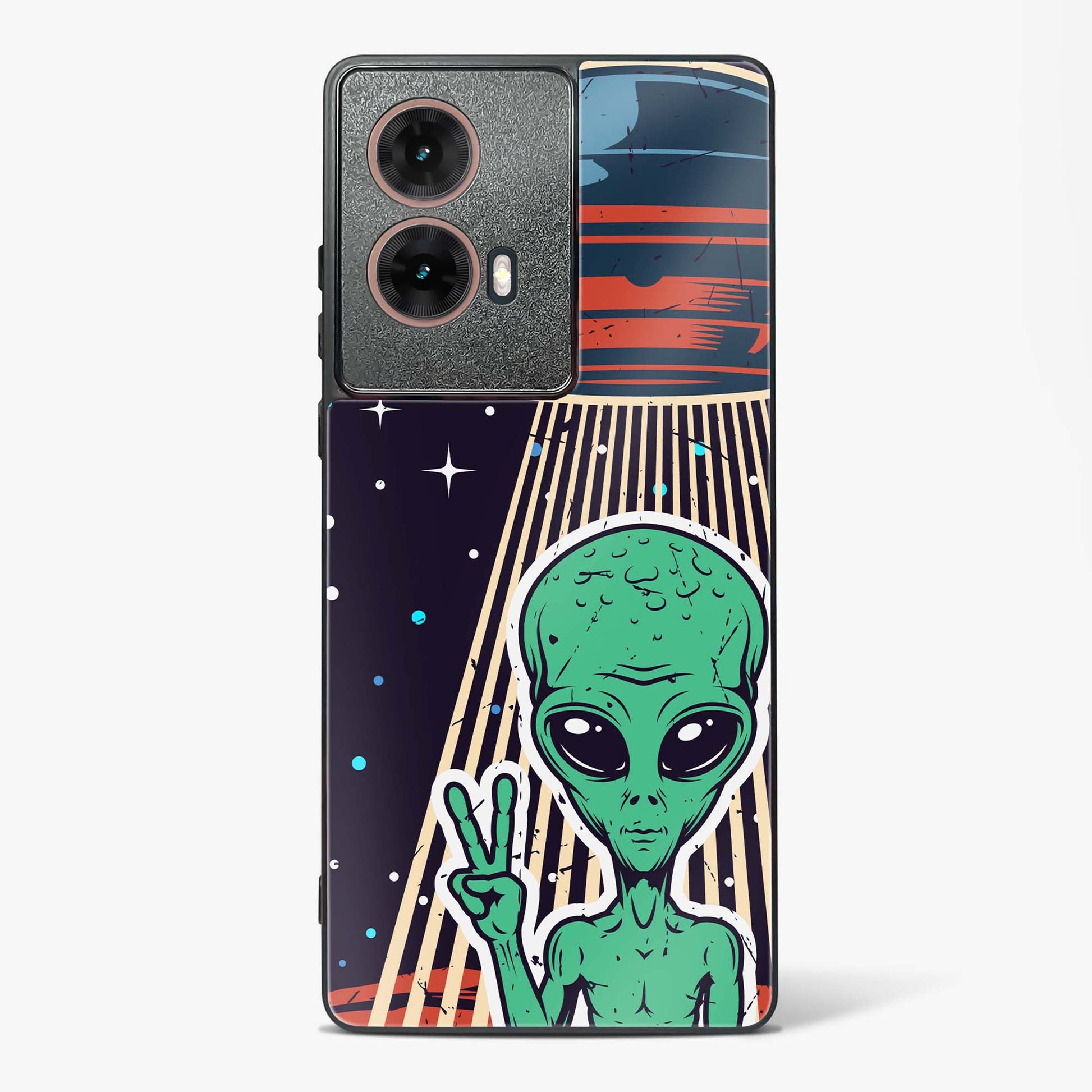 Alien Peace Glass Phone Case-Moto G85 5G