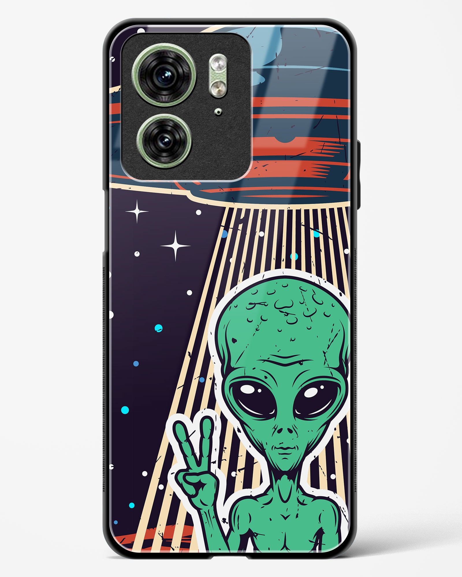 Alien Peace Glass Phone Case-Motorola Edge 40