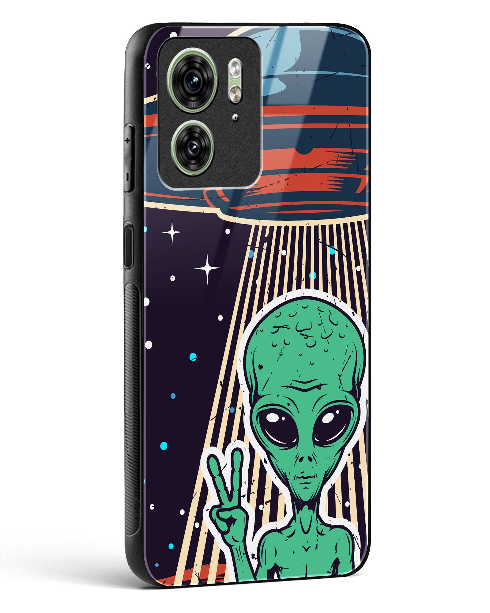 Alien Peace Glass Phone Case-Motorola Edge 40