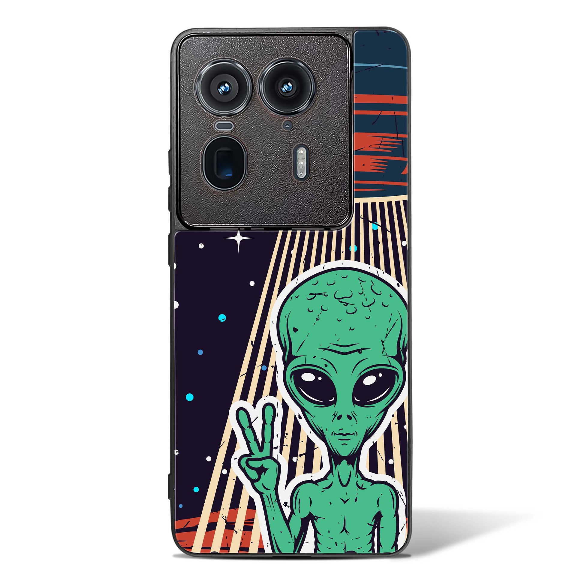 Alien Peace Glass Phone Case-Motorola Edge 50 Ultra