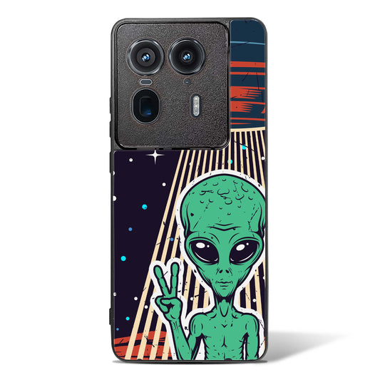 Alien Peace Glass Phone Case-Motorola Edge 50 Ultra