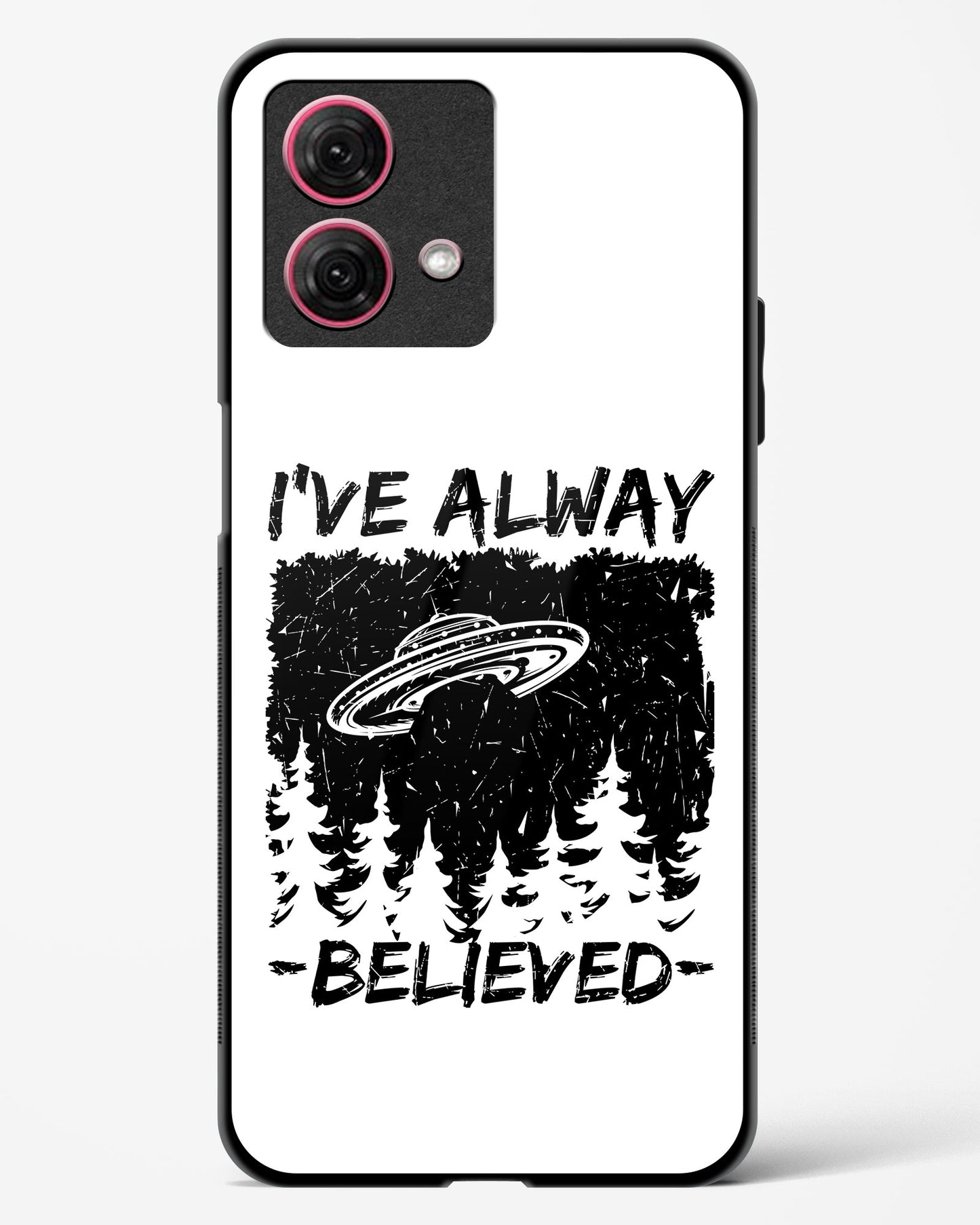 Alien Quoted Glass Phone Case-Moto G84 5G