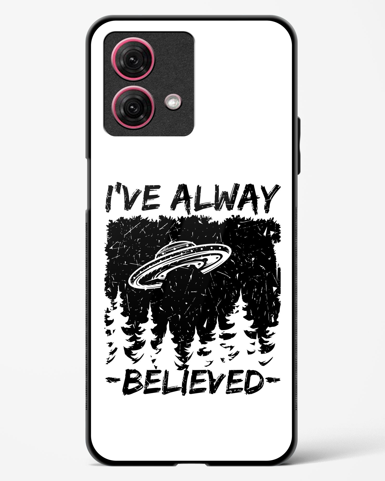 Alien Quoted Glass Phone Case-Moto G84 5G