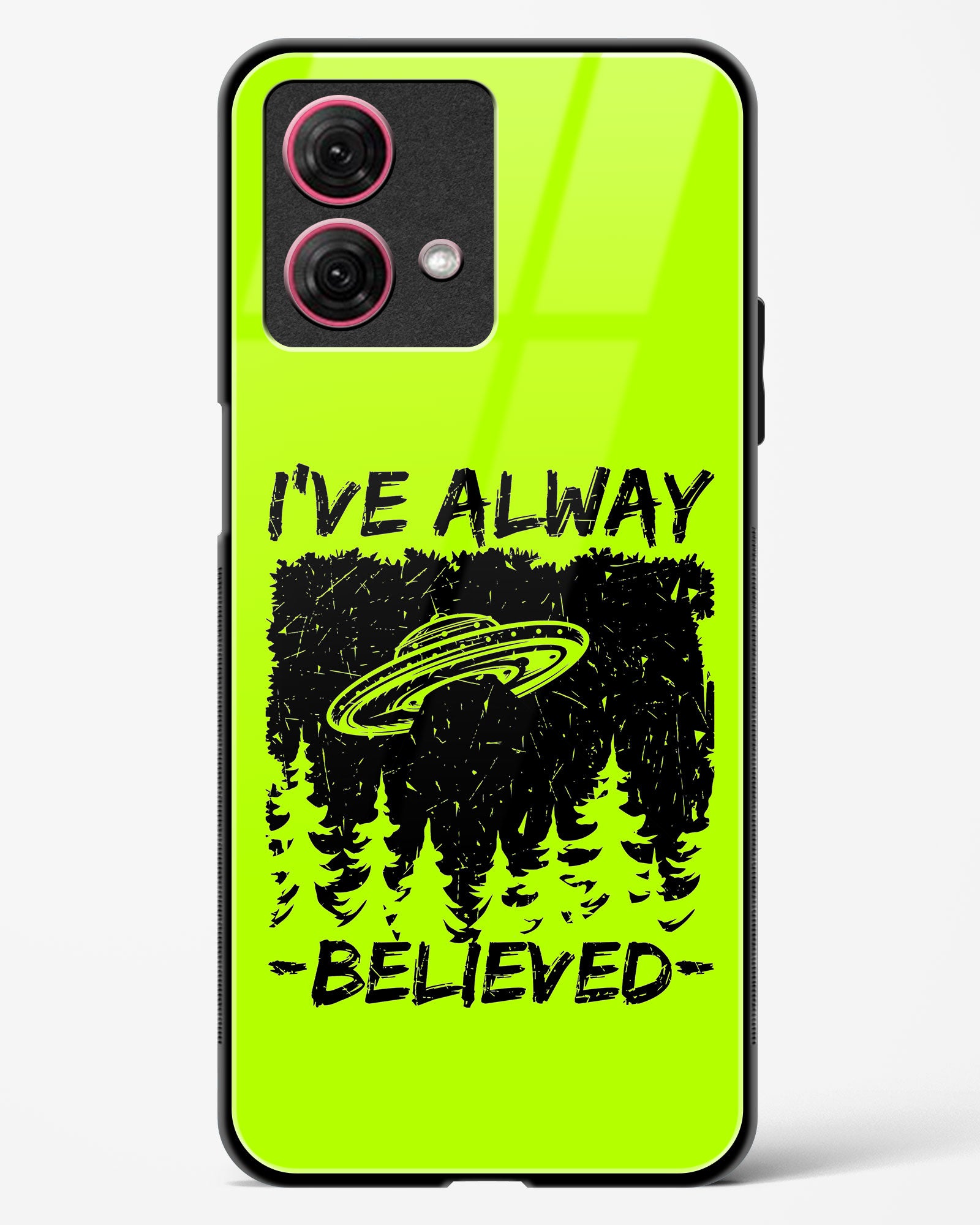 Alien Quoted Glass Phone Case-Moto G84 5G