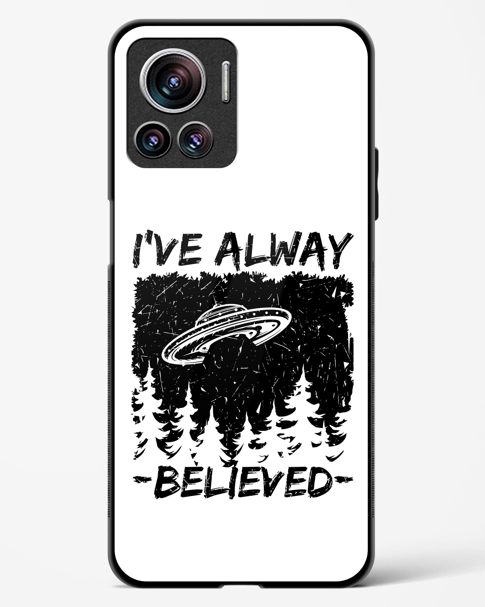 Alien Quoted Glass Phone Case-Motorola Edge 30 Ultra