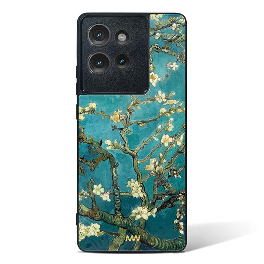 Almond Tree Bloom Glass Phone Case-Motorola Edge 50