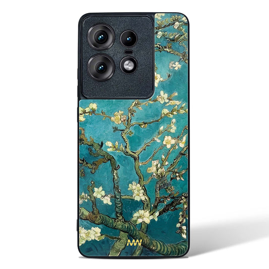 Almond Tree Bloom Glass Phone Case-Motorola Edge 50 Pro