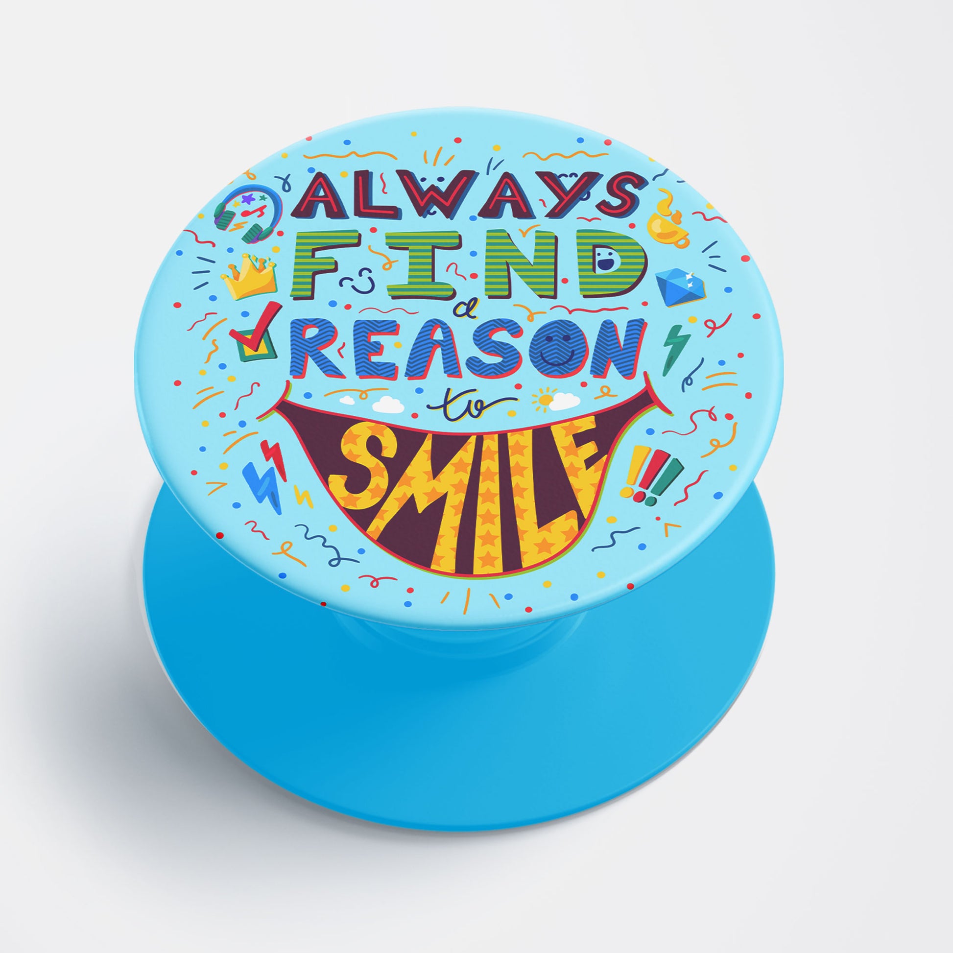 Always Smile Flat Pop Holder