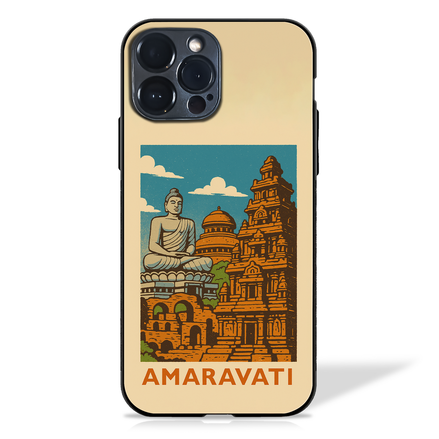 Iconic Cityscapes illustration Glass Case (18 cities)