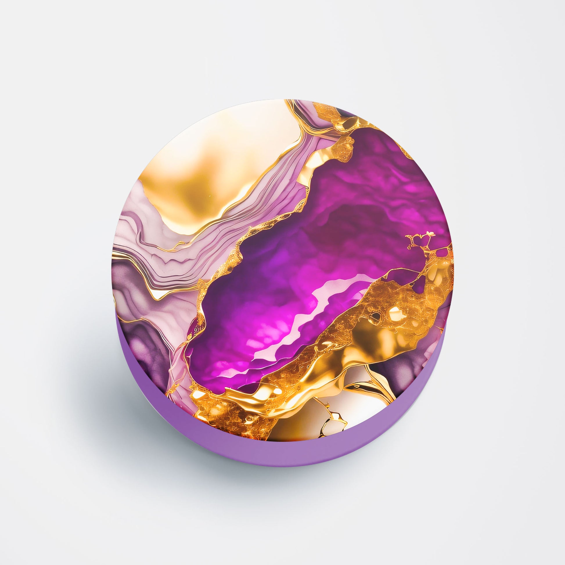 Amethyst Gold Flat Pop Holder