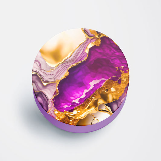 Amethyst Gold Flat Pop Holder
