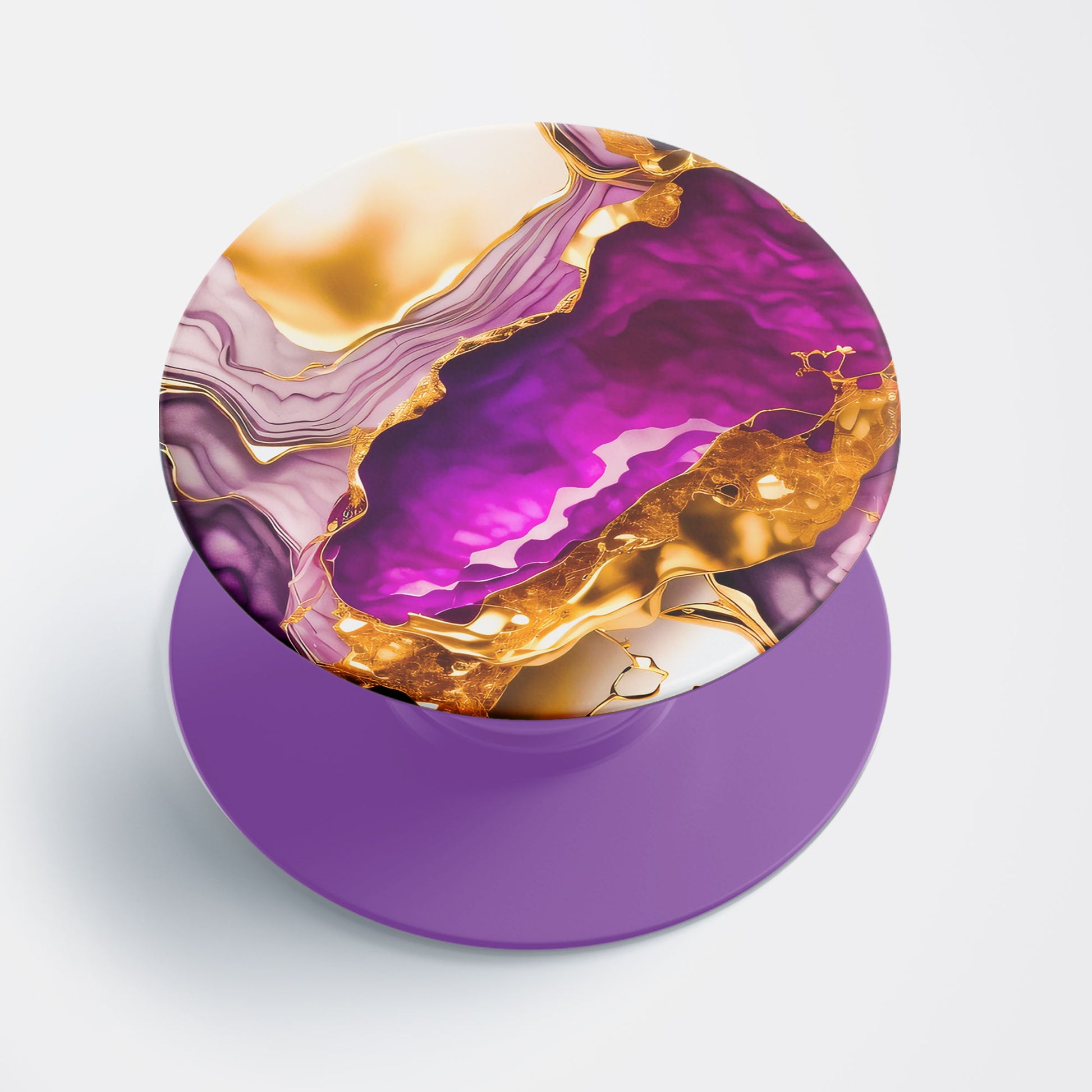 Amethyst Gold Flat Pop Holder