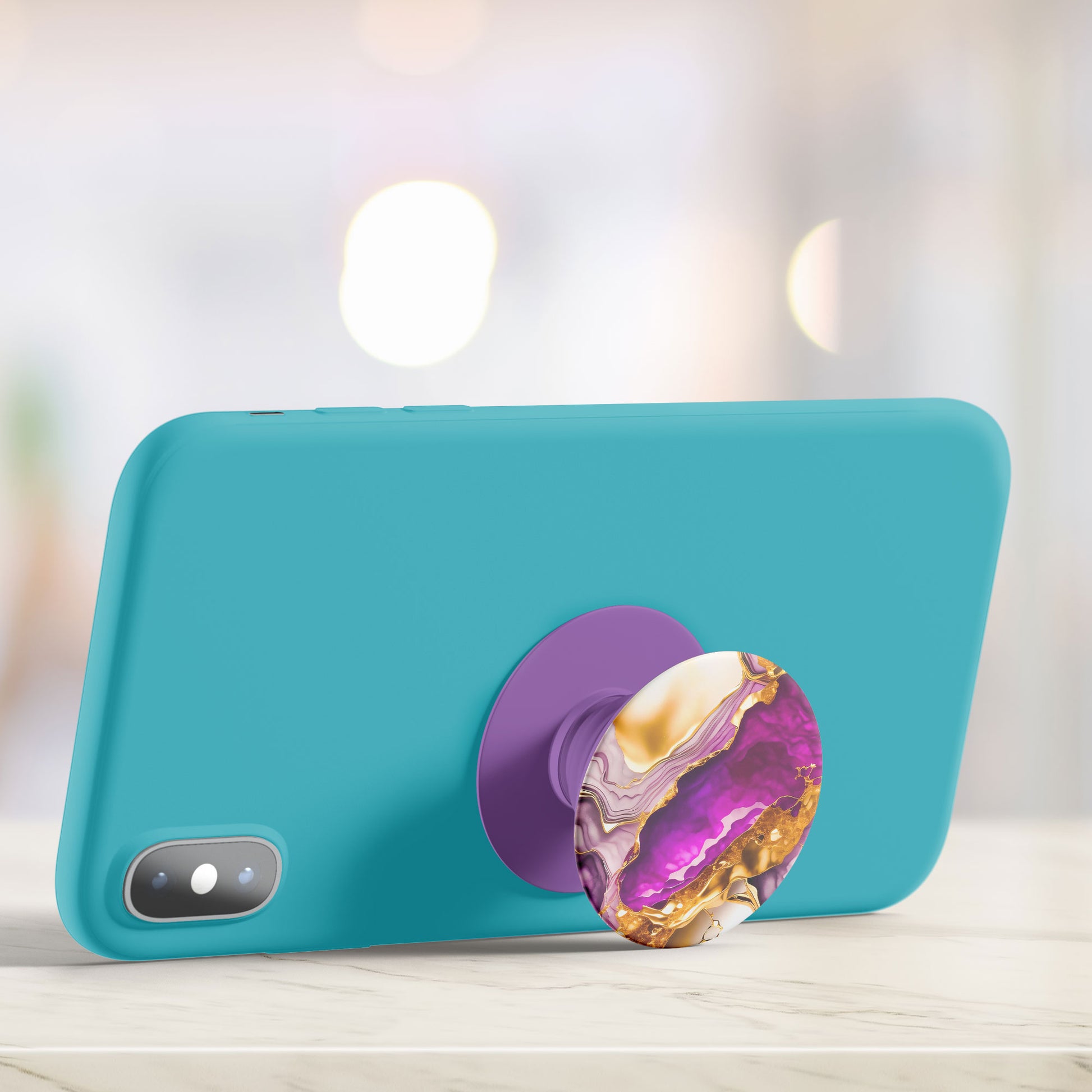 Amethyst Gold Flat Pop Holder