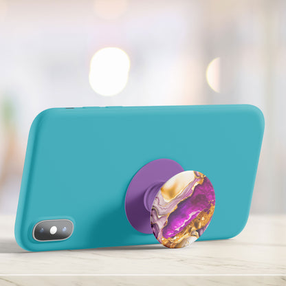 Amethyst Gold Flat Pop Holder