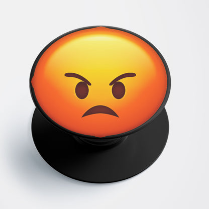 Angry Face Flat Pop Holder