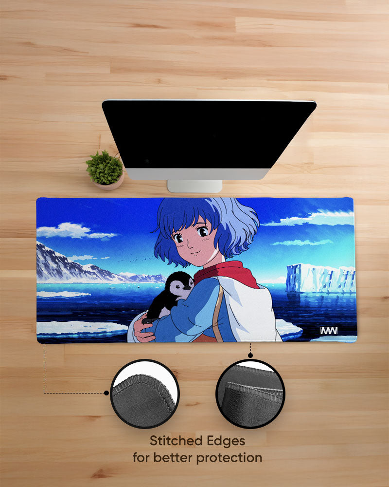 Anime & Penguin Adventure Deskmat