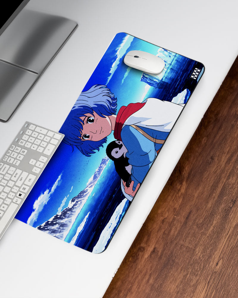 Anime & Penguin Adventure Deskmat