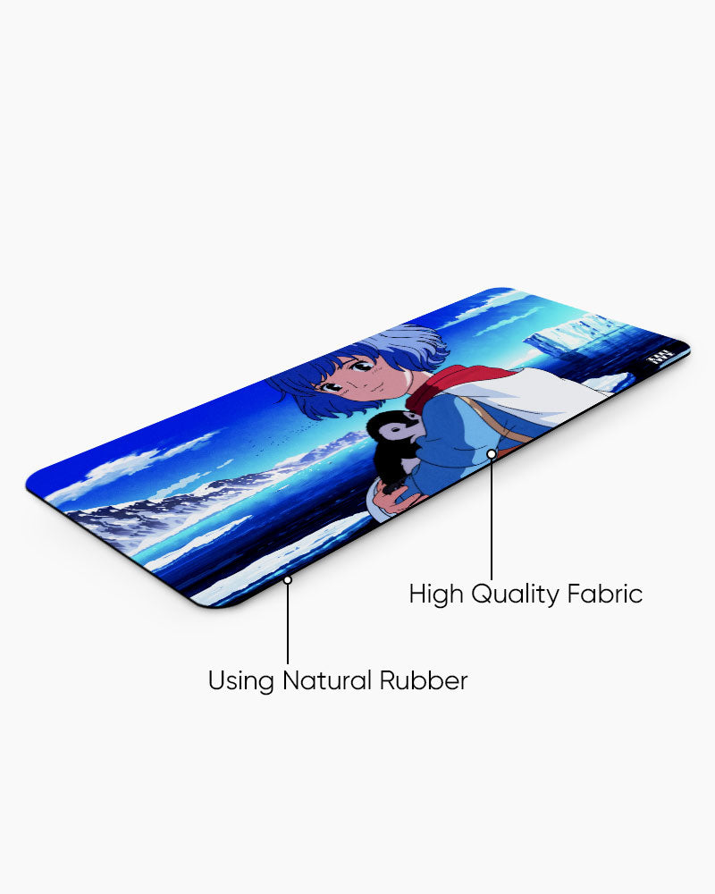 Anime & Penguin Adventure Deskmat