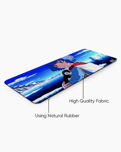 Anime & Penguin Adventure Deskmat