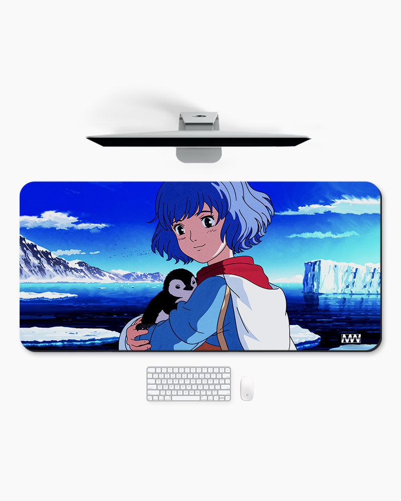 Anime & Penguin Adventure Deskmat