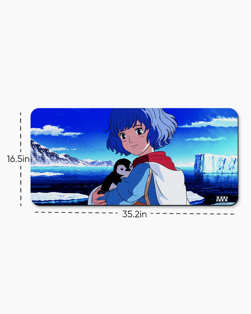 Anime & Penguin Adventure Deskmat