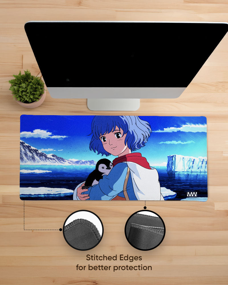 Anime & Penguin Adventure Deskmat