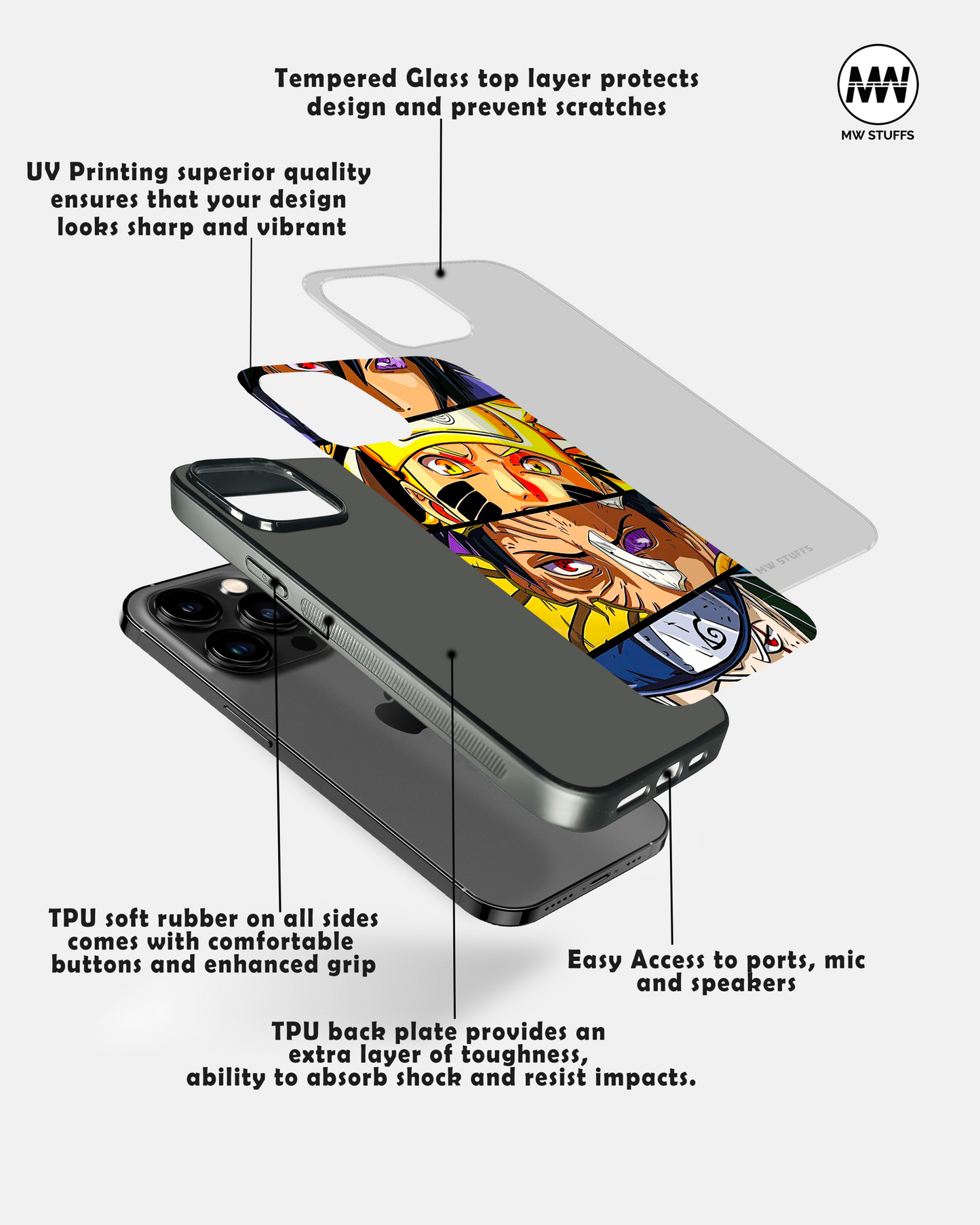 Anime Eyes GLASS CASE -  - MW Stuffs - 