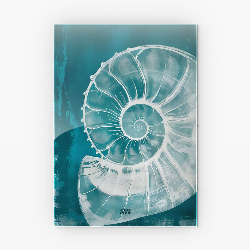 Aqua Nautilus Metal-Poster