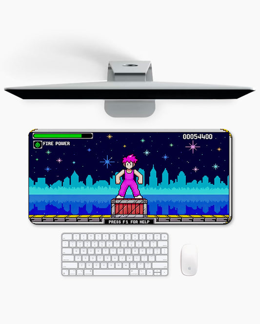 Arcade Nightscape Desk Mat