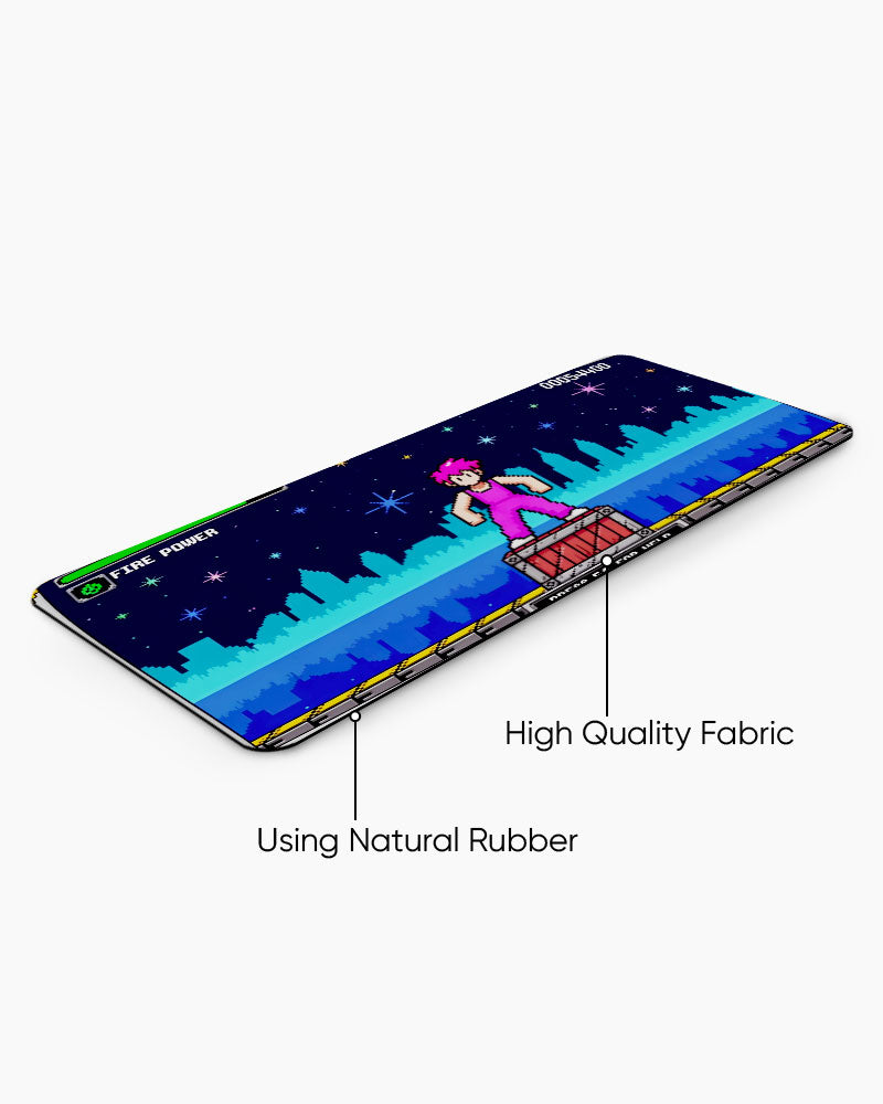 Arcade Nightscape Desk Mat