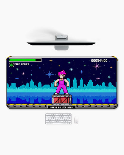 Arcade Nightscape Desk Mat