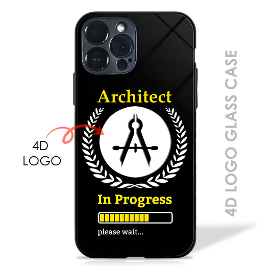 Architect in Progress - 4D Logo Glass Case